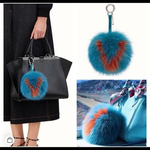 Fendi fur pouf monster charm
